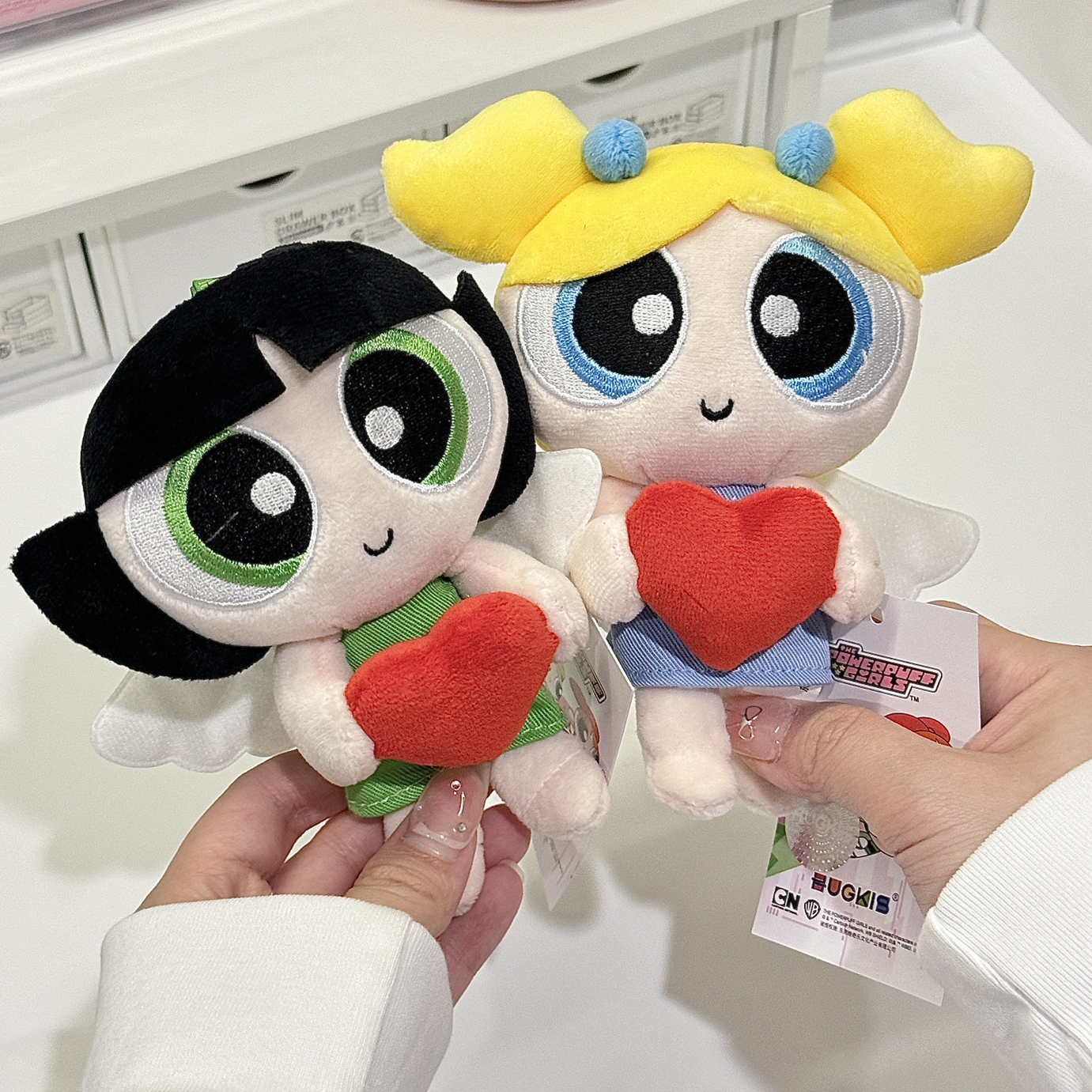 THE POWERPUFF GIRLS 飛天小女警 愛心天使 吊飾 鑰匙圈 泡泡 花花 毛毛 官方正版授權 / 預購