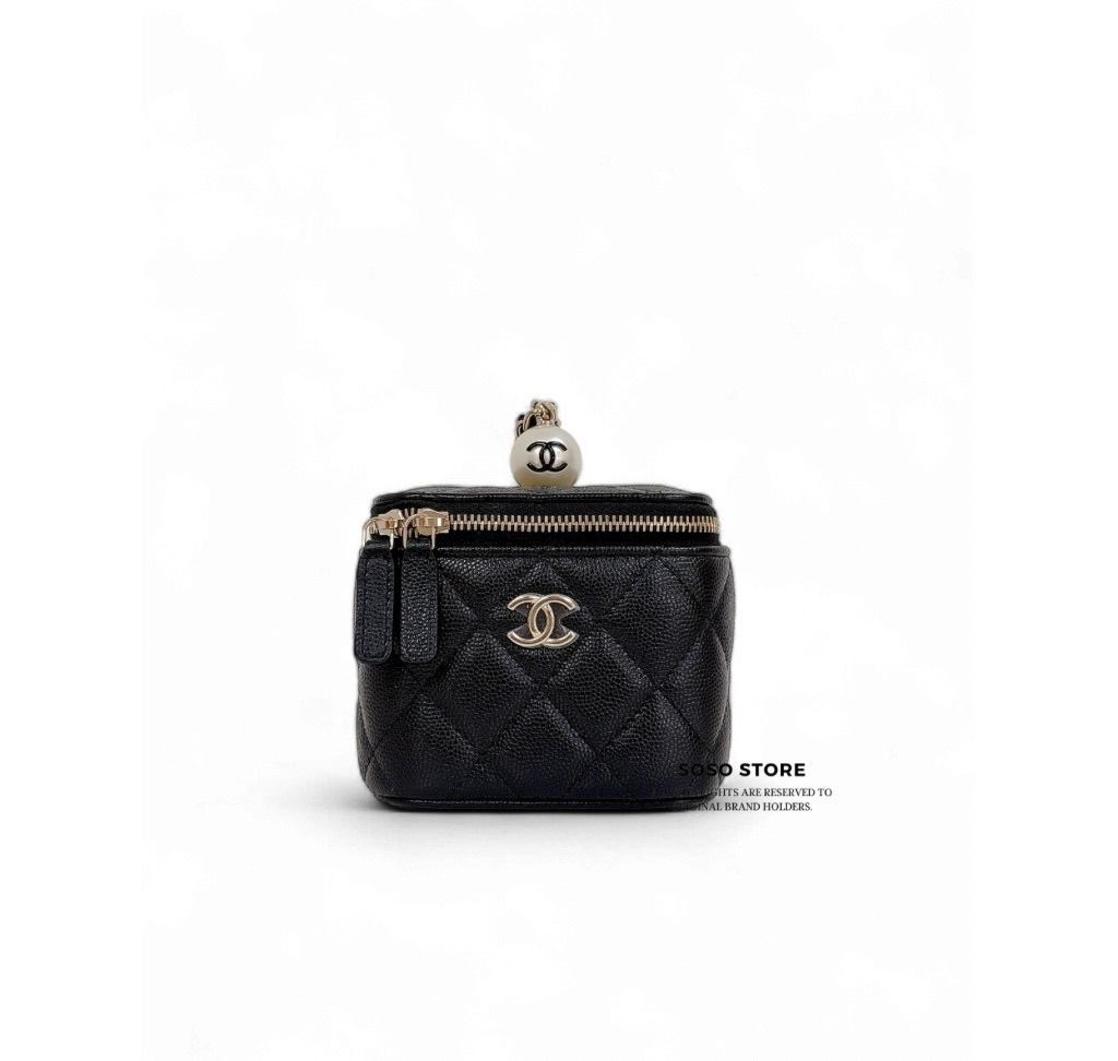 Chanel  Mini Vanity Case - Black / Ghw