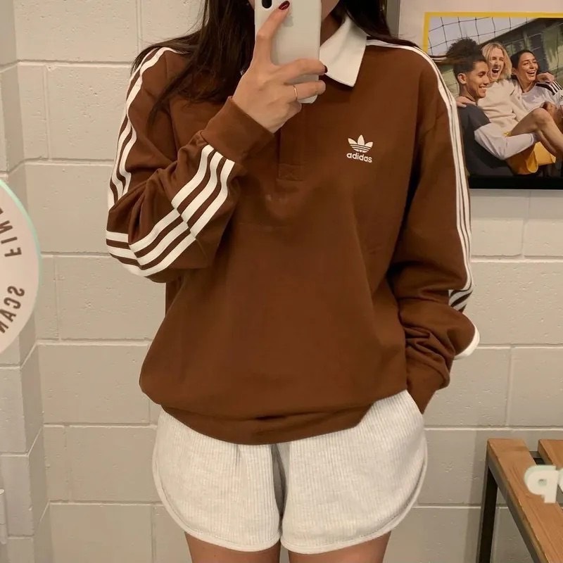 ADIDAS  Rugby polo 長袖大學T 四色