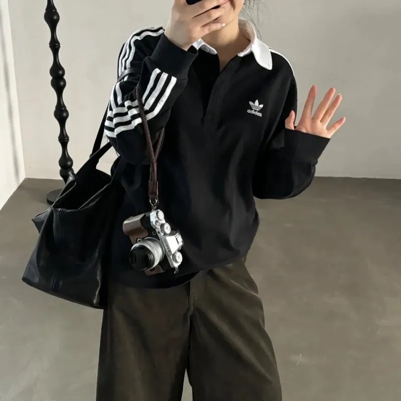 ADIDAS  Rugby polo 長袖大學T 四色