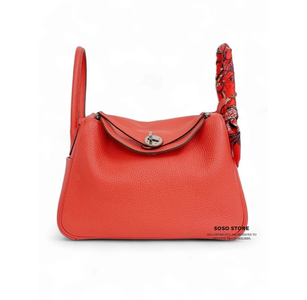 Hermes Lindy 26 Bag - Rouge Tomate / Shw