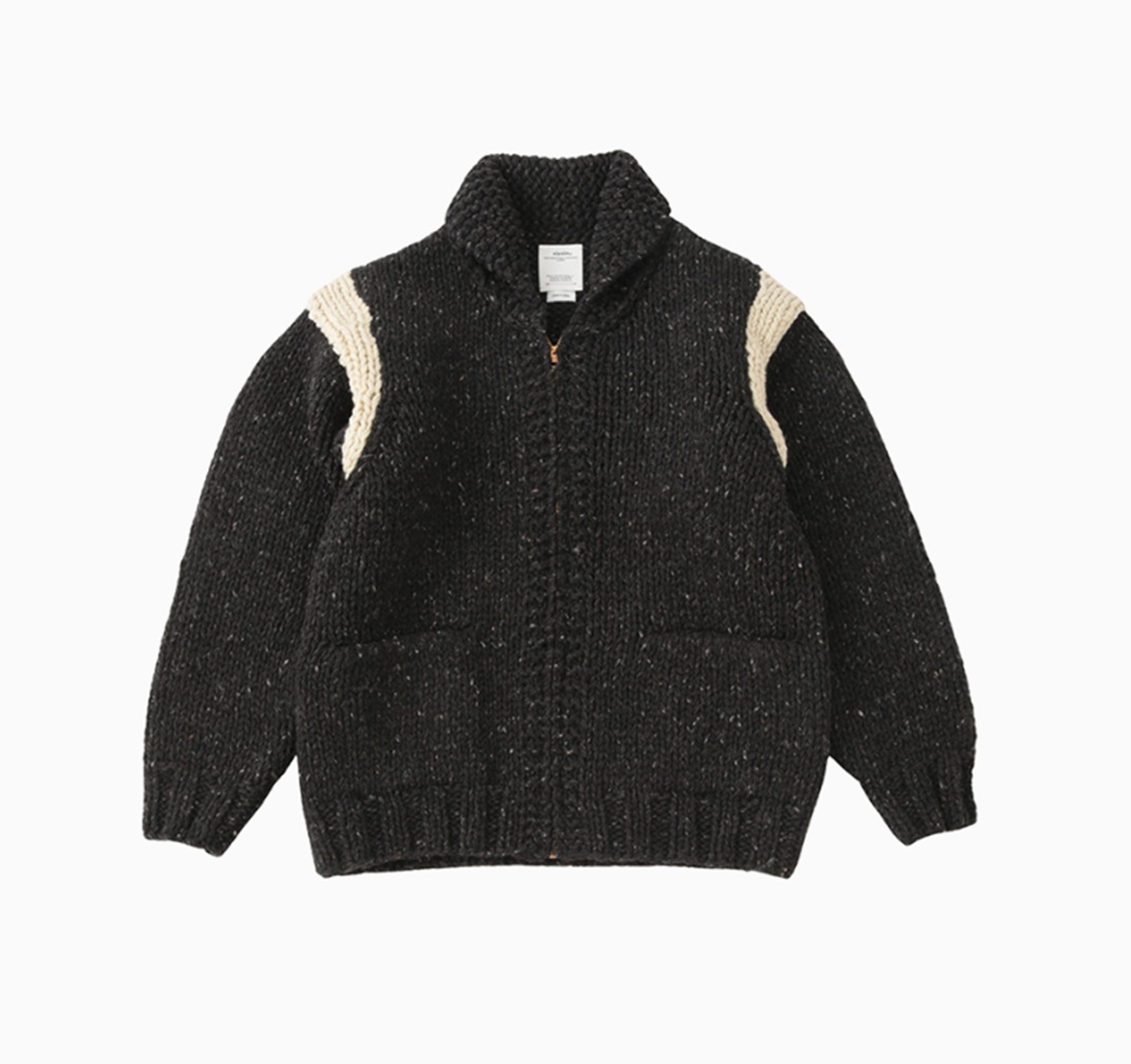 VISVIM COWICHAN HAND KNIT - BLACK PRE ORDER ITEM (預訂中)