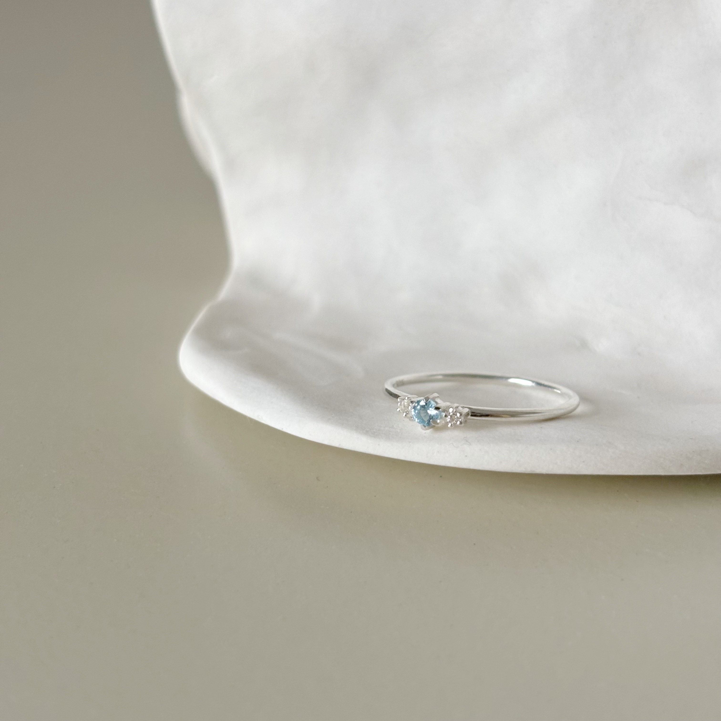 Mini六爪托帕戒指