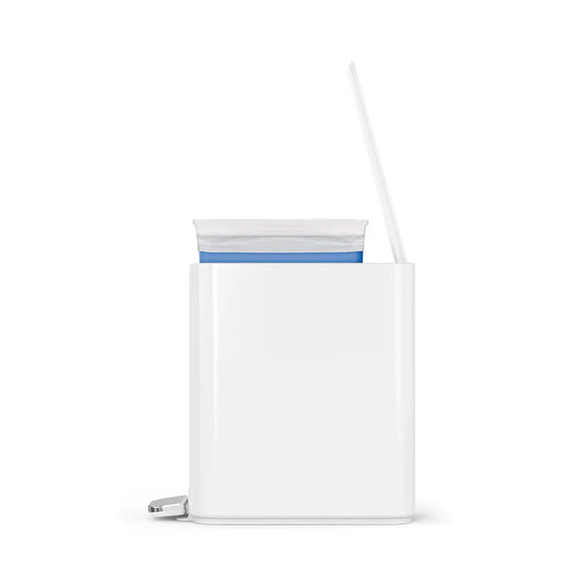 美國品牌SIMPLEHUMAN 5L 不銹鋼腳踏垃圾桶-白色【香港行貨】-CW2102