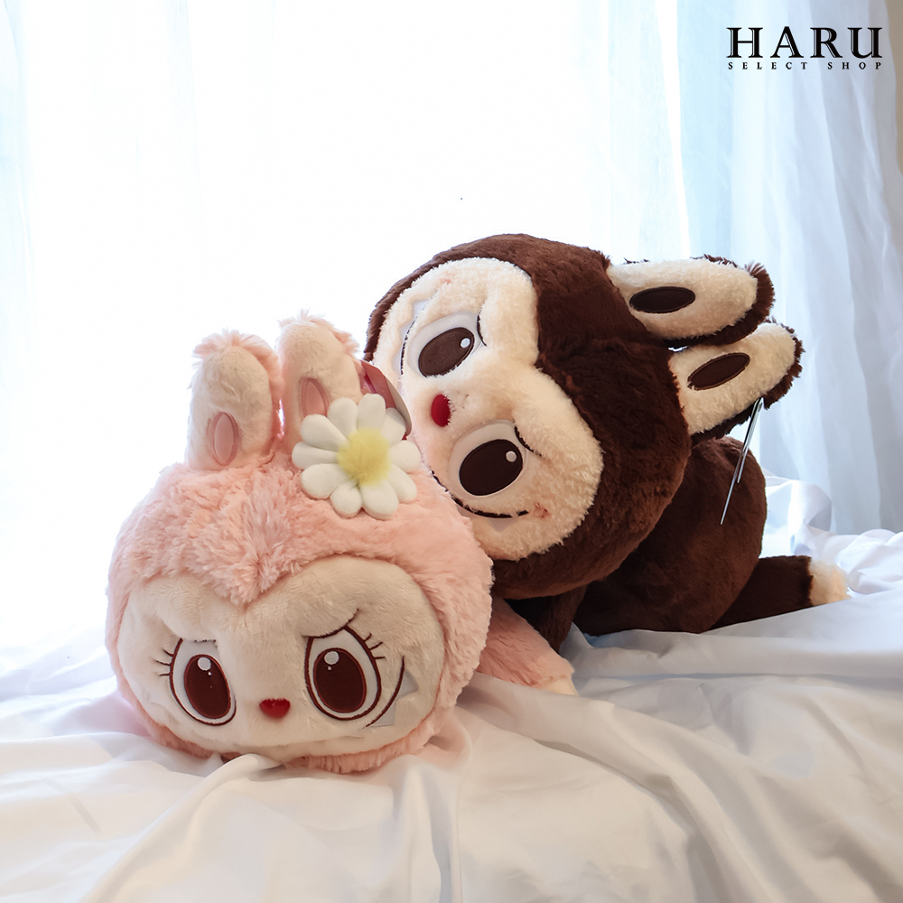 🎪樂園限定🎪 POPMART 泡泡瑪特 POP MART THE MONSTER 拉布布 LABUBU MOKOKO 趴姿 毛絨 趴趴抱枕