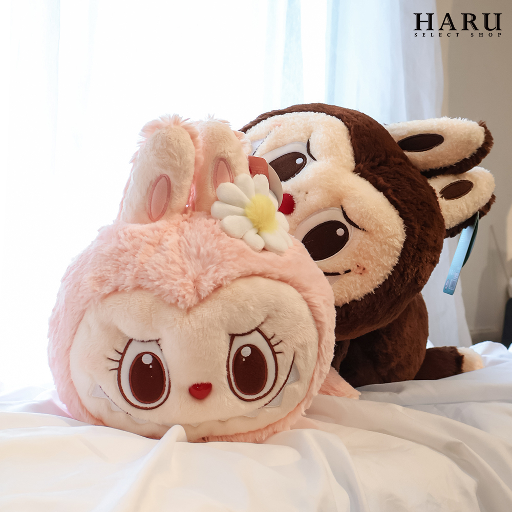 🎪樂園限定🎪 POPMART 泡泡瑪特 POP MART THE MONSTER 拉布布 LABUBU MOKOKO 趴姿 毛絨 趴趴抱枕