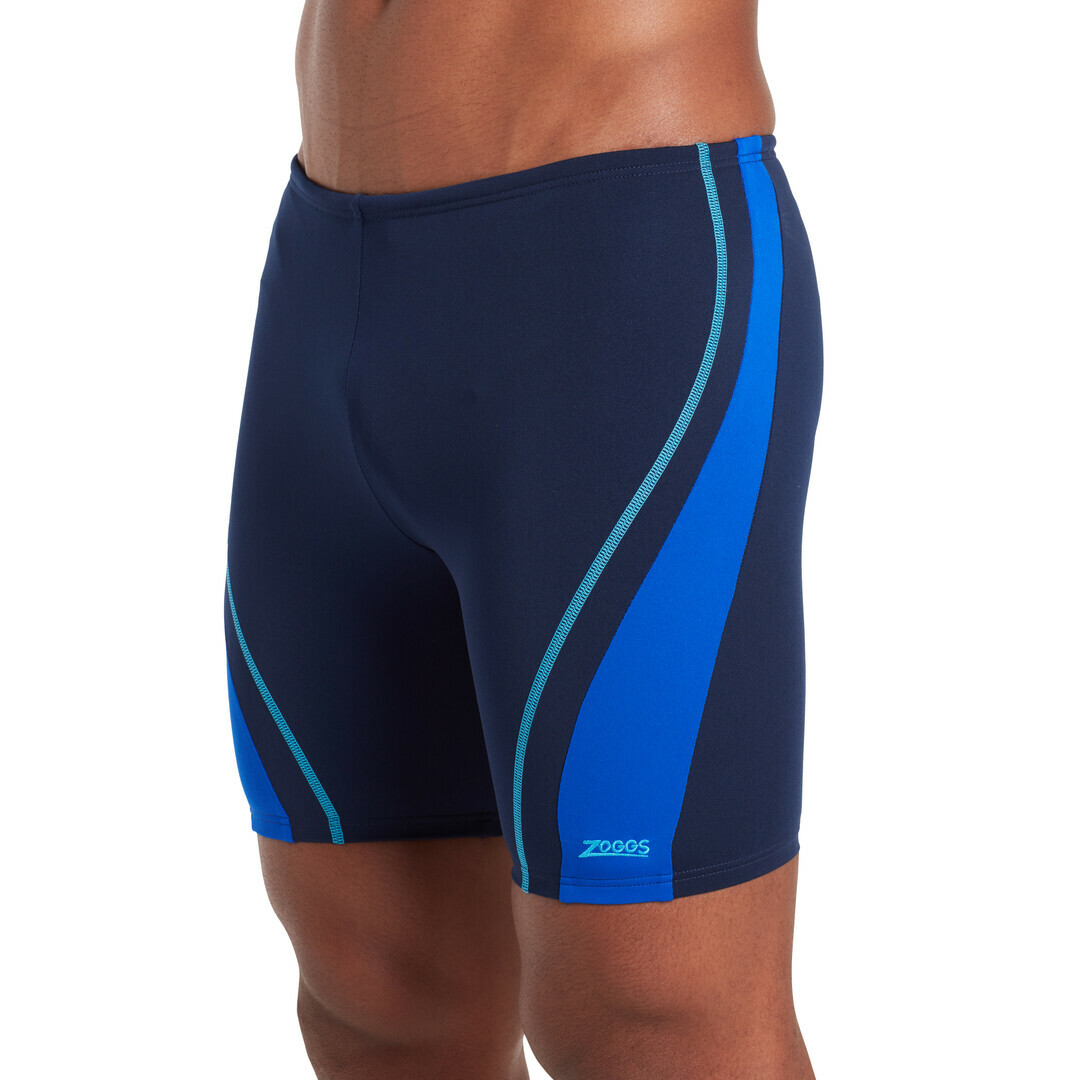 ZOGGS 男性《藍色賽道》 運動五分泳褲