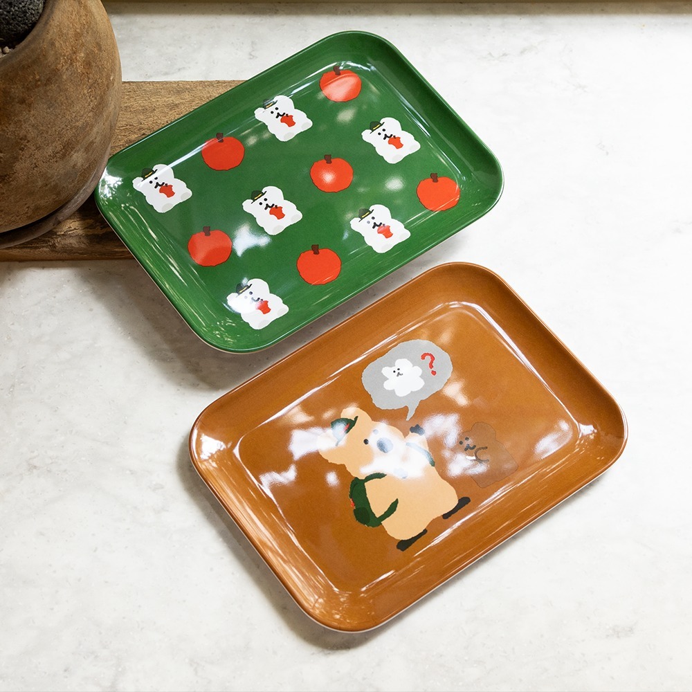 【Dinotaeng】Quokka & BOBO in the Woods Tray 餐盤 (2款)