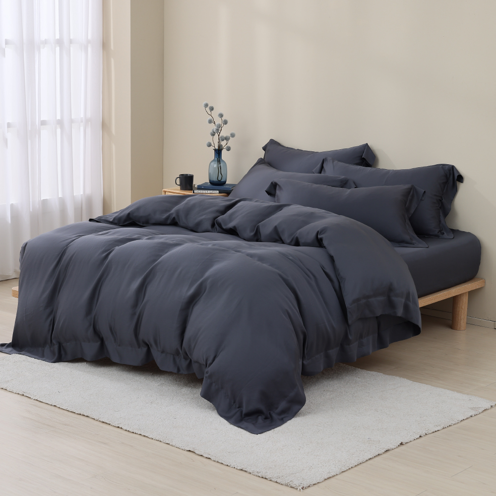 100支天絲｜100%萊賽爾｜靜夜灰｜單品&床包被套組