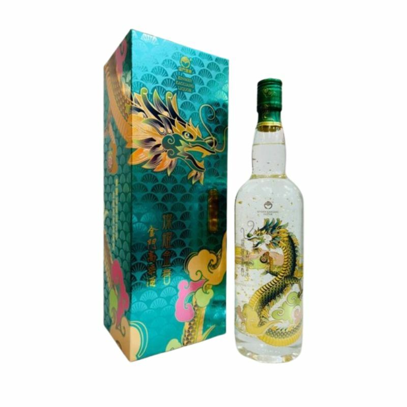 金門高粱58度 燦耀金春金箔酒：金龍版