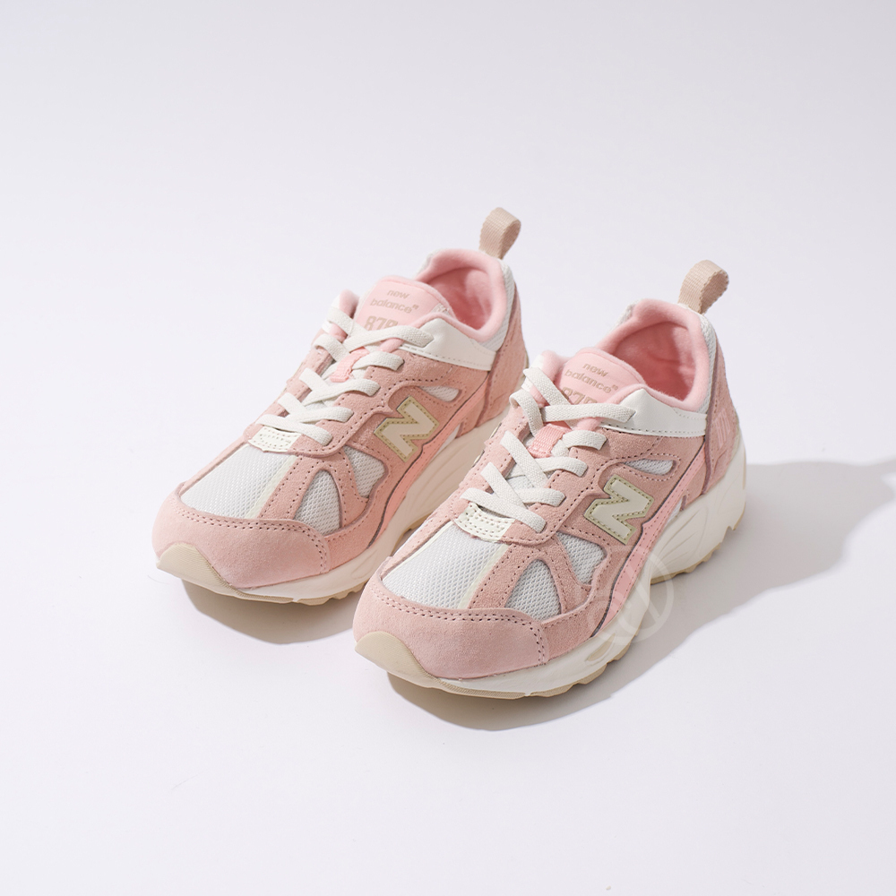 New Balance NB 878 中童 童鞋 粉色 運動 休閒 復古 小朋友 W楦 鬆緊帶 休閒鞋 PV878PB1