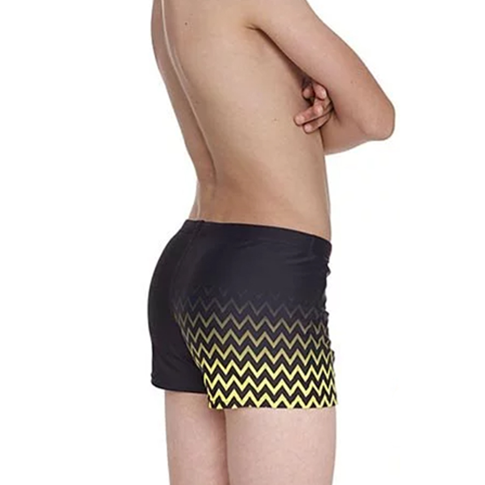 ZOGGS 青少年《漸層波浪黃》四角泳褲