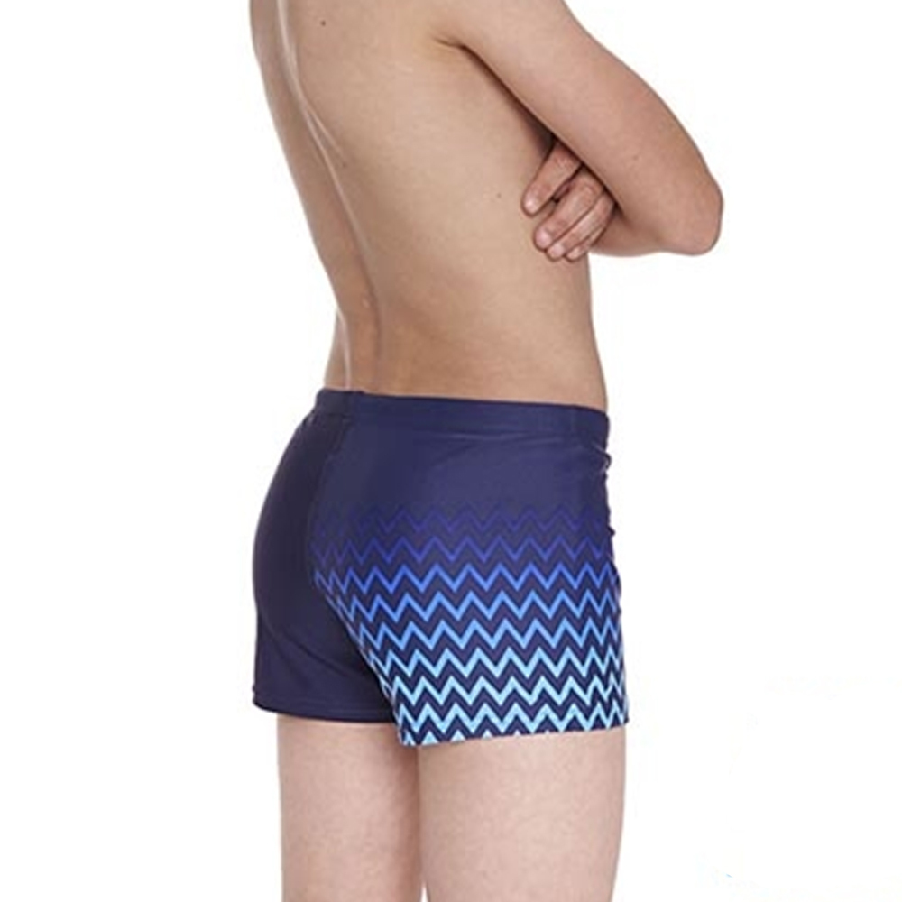 ZOGGS 青少年《漸層鋸齒藍》四角泳褲