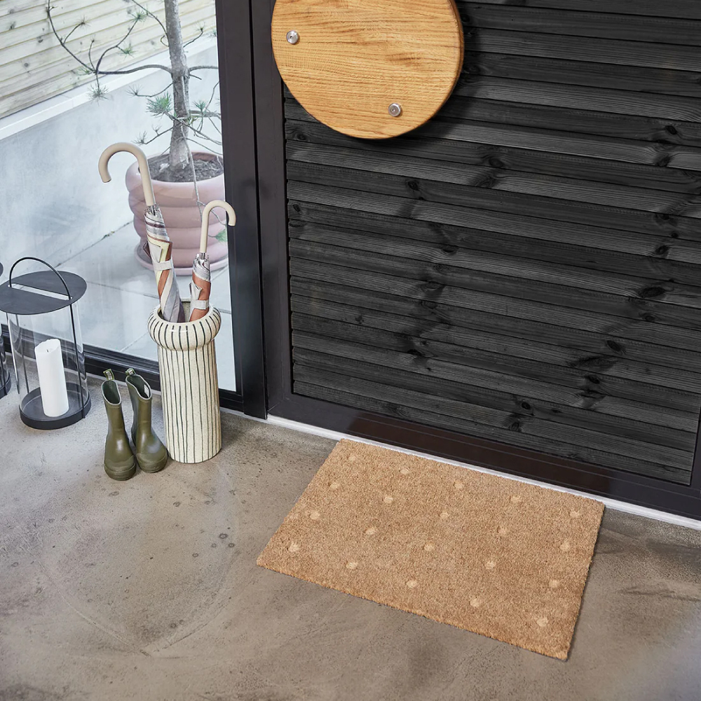 OYOY 椰殼纖維矩形腳踏墊 / 點點