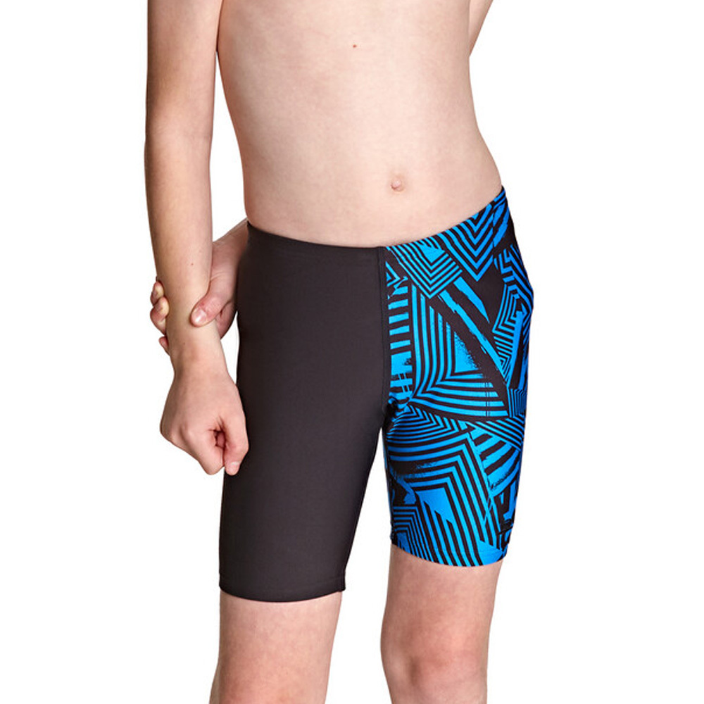 ZOGGS 青少男《幾何藍》及膝泳褲