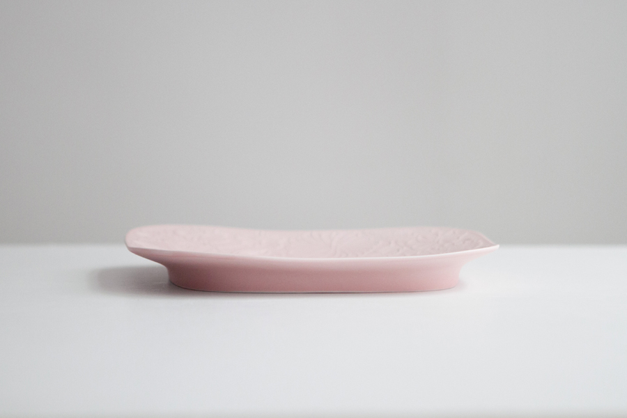 鹿兒島睦週邊-Floro系列盤 / 櫻花粉 / L