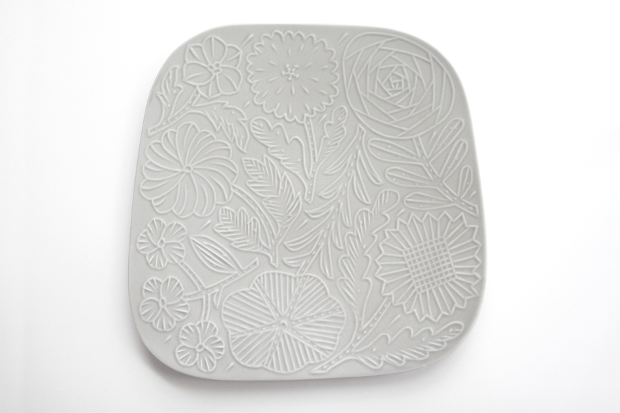 鹿兒島睦週邊-Floro系列盤 / 苔灰 / L