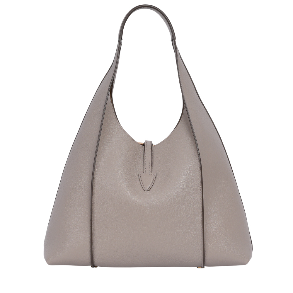 【TOD'S】T-Timeless 附小袋牛皮中款肩背包(灰色)XBWTSBE9300Q8EB221