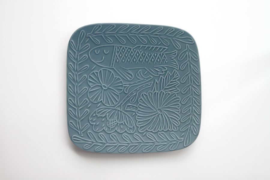 鹿兒島睦週邊-Floro系列盤 / 鼠尾草藍 / M