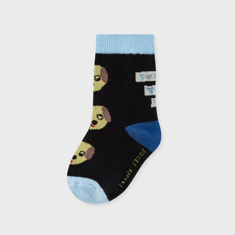 韓國 socks appeal® X MOGU 醜萌童趣插畫寶寶襪 貪吃狗狗