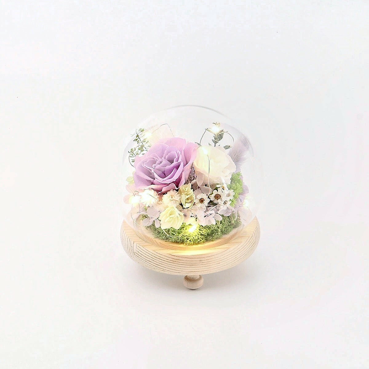 【薰衣草森林的夢境】圓球玻璃花盅-小