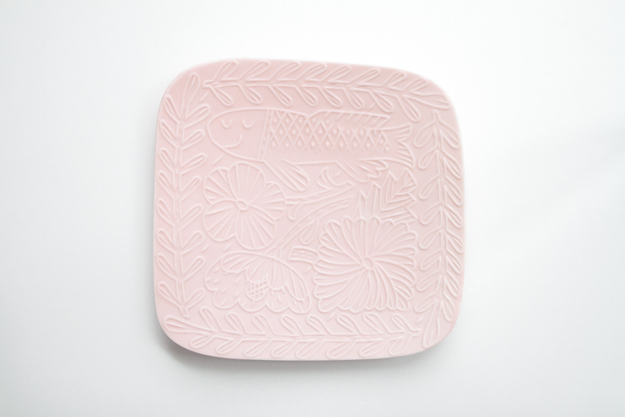 鹿兒島睦週邊-Floro系列盤 / 櫻花粉 / M