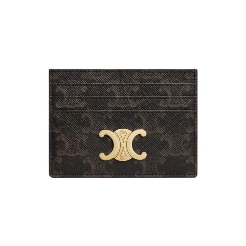 CELINE TRIOMPHE 標誌印花卡片套