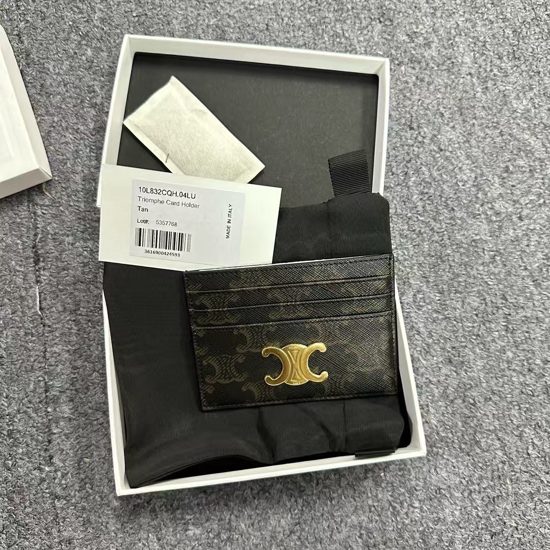CELINE TRIOMPHE 標誌印花卡片套