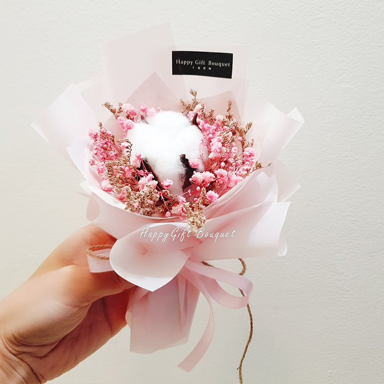 小棉花乾燥迷你花束,溫暖的花束,迷你小花束,單朵棉花花束,迷你乾燥花花束,小乾棉迷你花束,溫暖花束,迷你小花束,單朵棉花花束