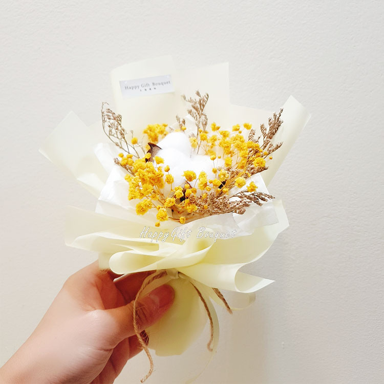 小棉花乾燥迷你花束,溫暖的花束,迷你小花束,單朵棉花花束,迷你乾燥花花束,小乾棉迷你花束,溫暖花束,迷你小花束,單朵棉花花束