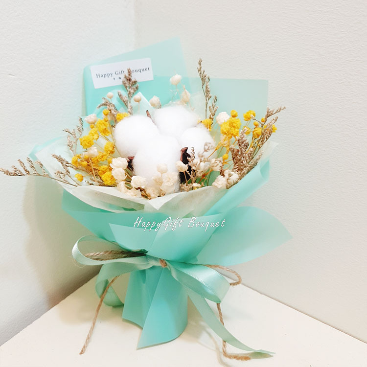 小棉花乾燥迷你花束,溫暖的花束,迷你小花束,單朵棉花花束,迷你乾燥花花束,小乾棉迷你花束,溫暖花束,迷你小花束,單朵棉花花束