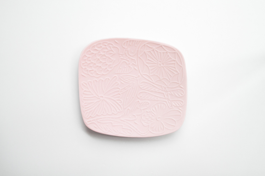 鹿兒島睦週邊-Floro系列盤 / 櫻花粉 / S