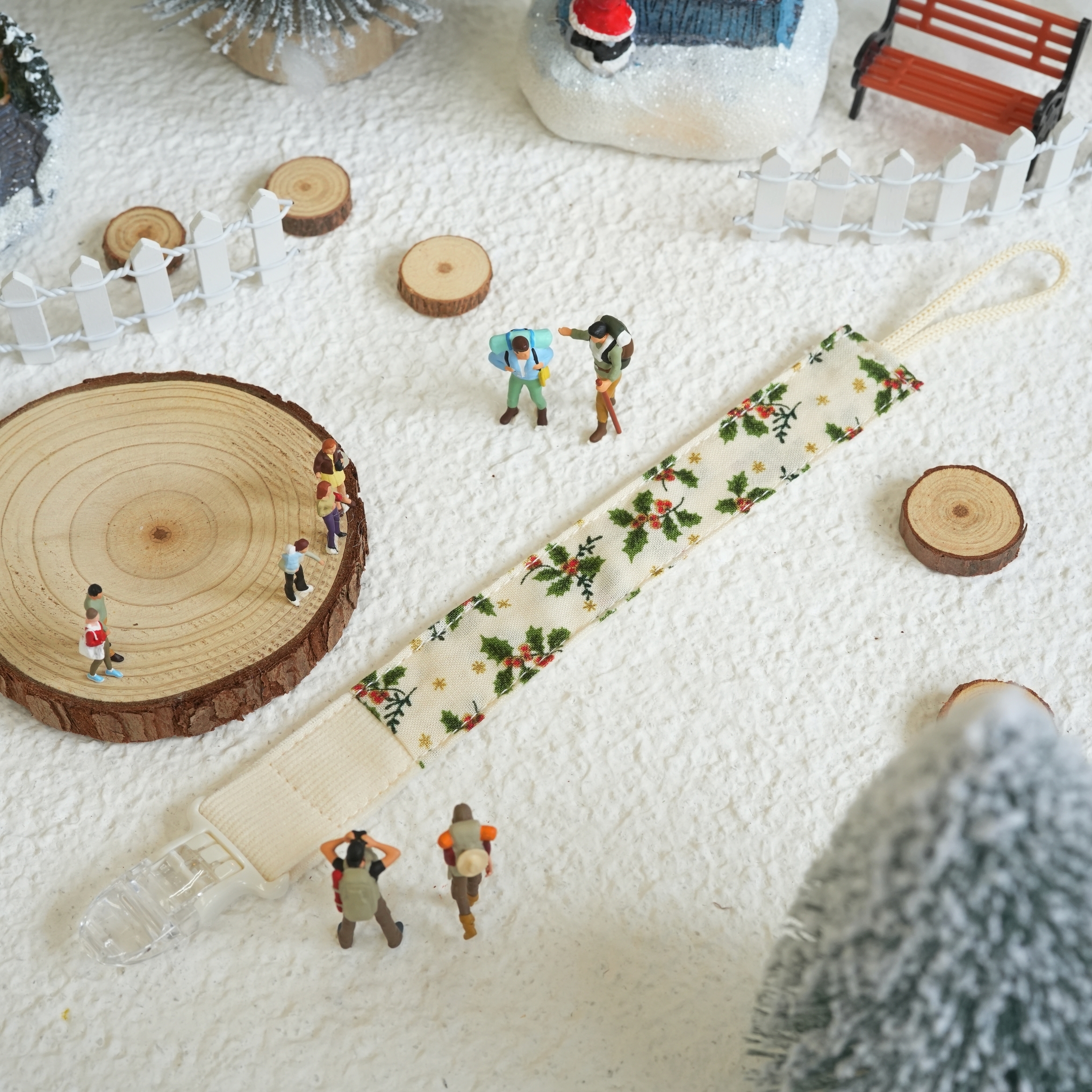 Hi Y.P store-拼接鱷魚夾-聖誕冬青