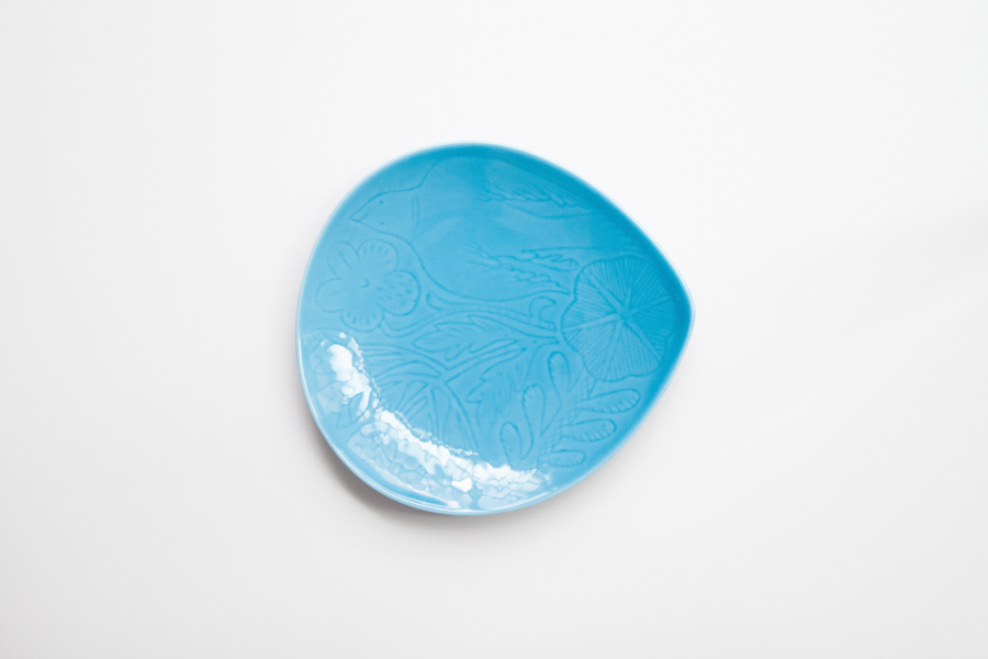 鹿兒島睦週邊-Floro Drop系列盤 / 藍 / S