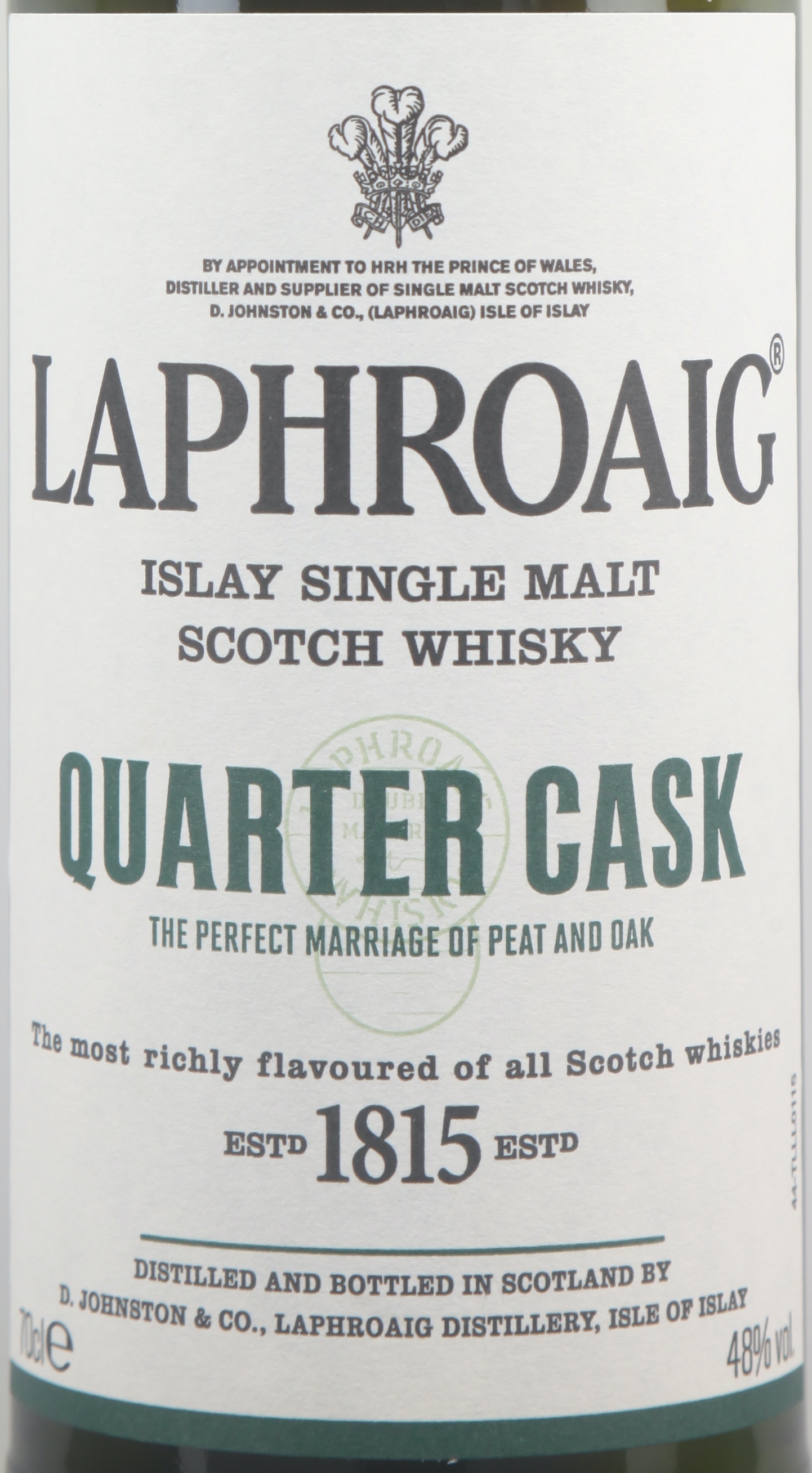 Laphroaig Quarter Cask Islay Single Malt Scotch Whisky 48%
