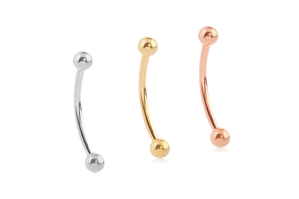14k Gold Barbell