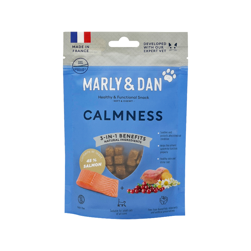 Marly&Dan 貓小食 低溫烘焙三文魚粒 舒緩壓力配方40g