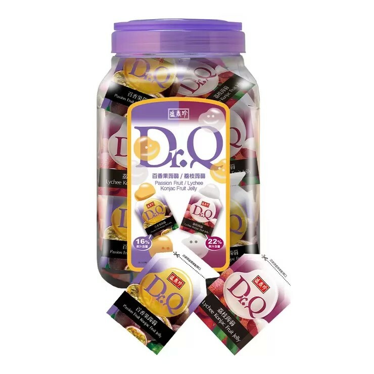 台灣 好市多 盛香珍 DR.Q 蒟蒻果凍 百香果 + 荔枝 1860公克 (✈️直送香港✈️運費到付)
