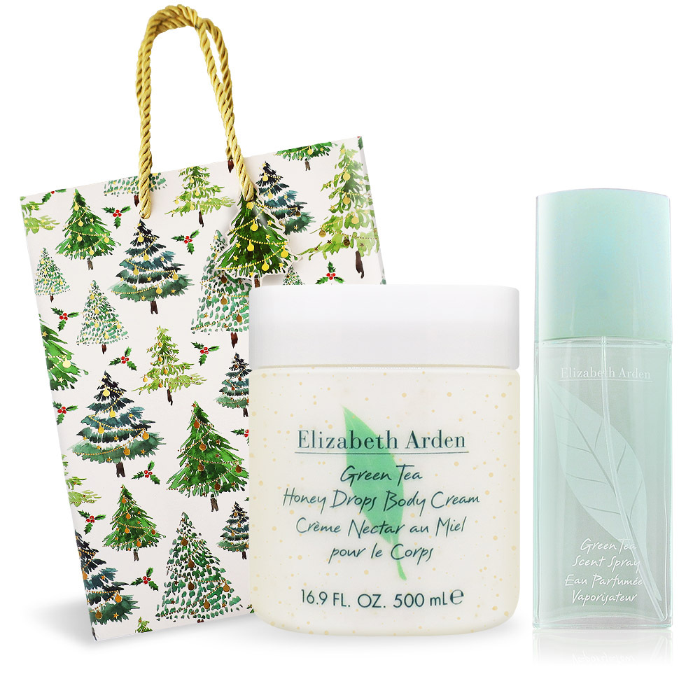 ARDEN 雅頓 綠茶身體香氛組[蜜滴+淡香水+禮袋]-聖誕交換禮物