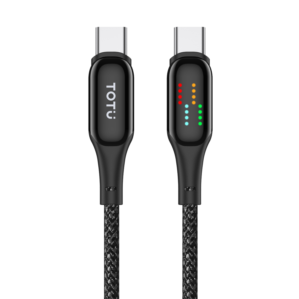 TOTU 拓途 雙Type-C/PD充電線傳輸線快充線閃充線編織線 QC4.0 流星跑馬燈 炫影 1.2M