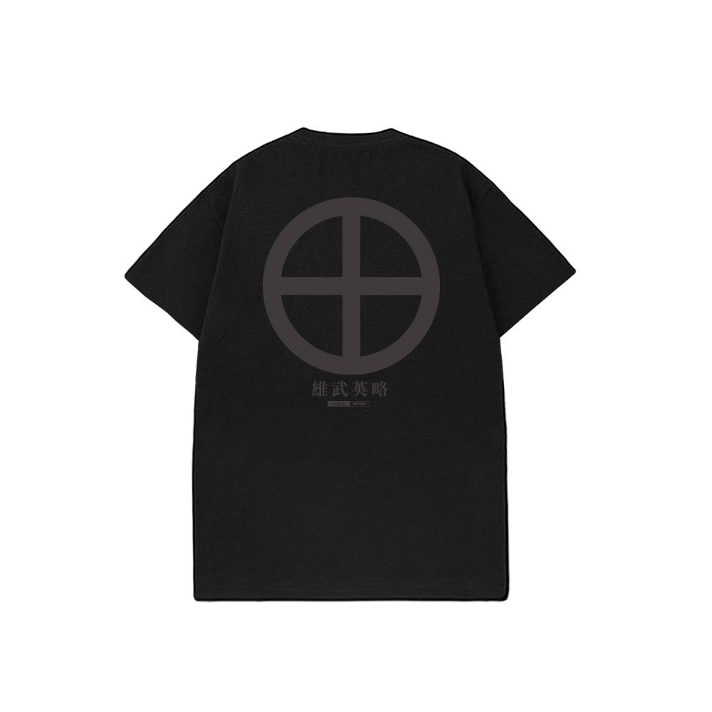 XCTRL 島津義弘家紋短T-黑