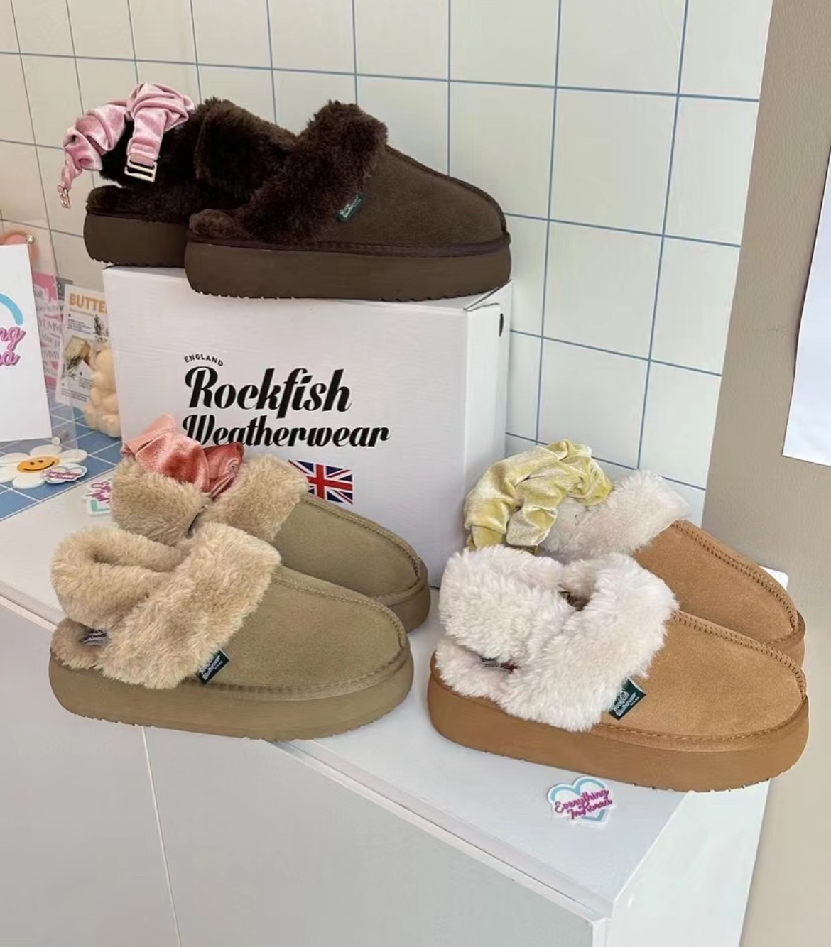 <2025ByeBye👋🏻> Rockfish 毛毛懶人涼鞋 (可兩穿)