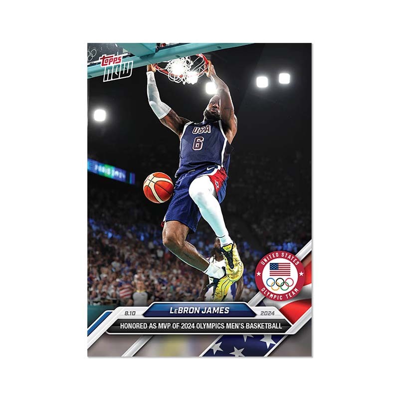 LeBron James - 2024 Olympic Games TOPPS NOW® Card 30 -【附贈卡磚】 詹姆士 詹皇 球員卡 單張販售 TOPPS-04 [現貨商品]