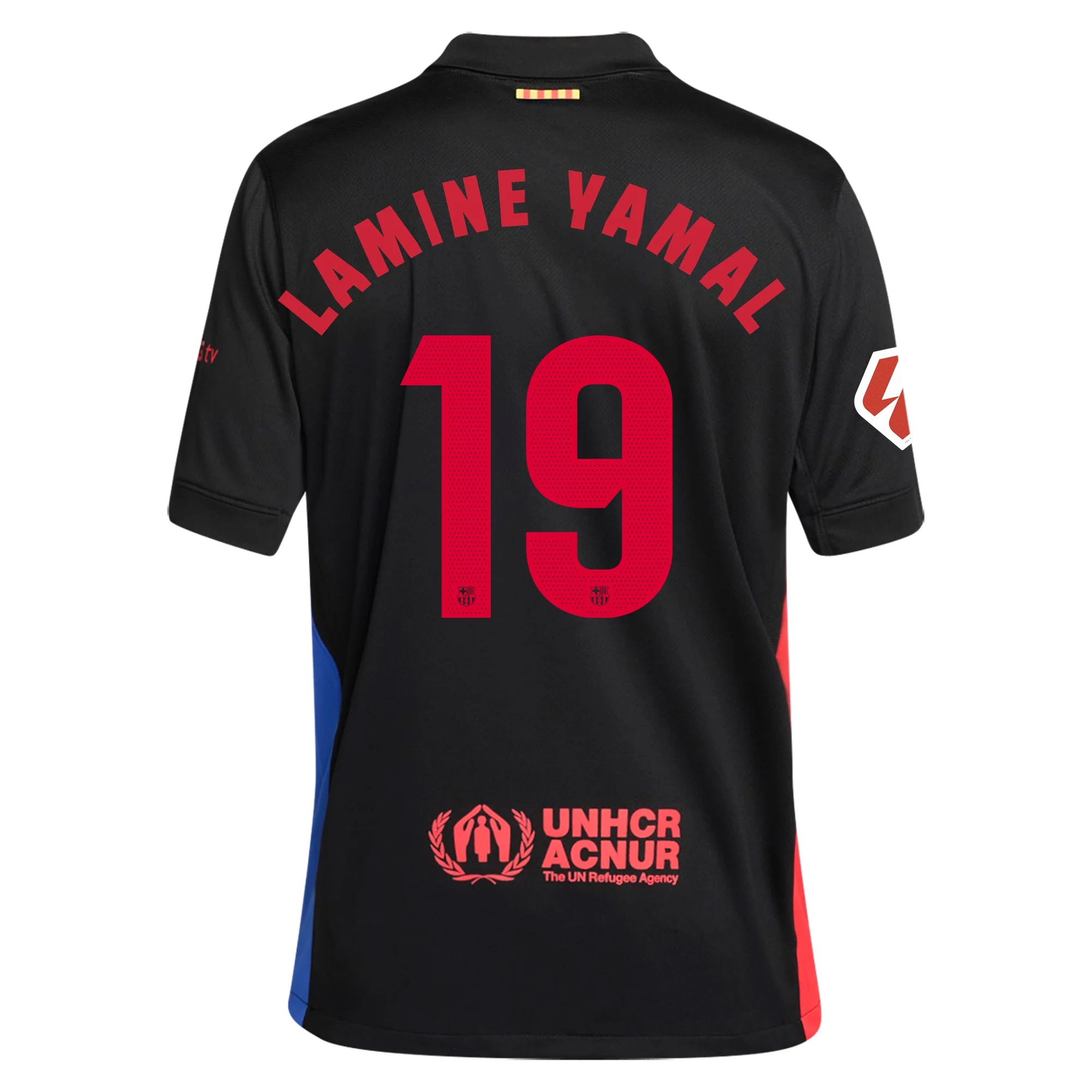 2024 Barcelona Away Shirt with Nameset Full Sponsor