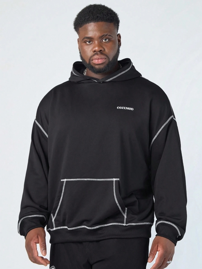 KADMAX大尺碼-秋冬長袖帽TEE〈CATW2433〉