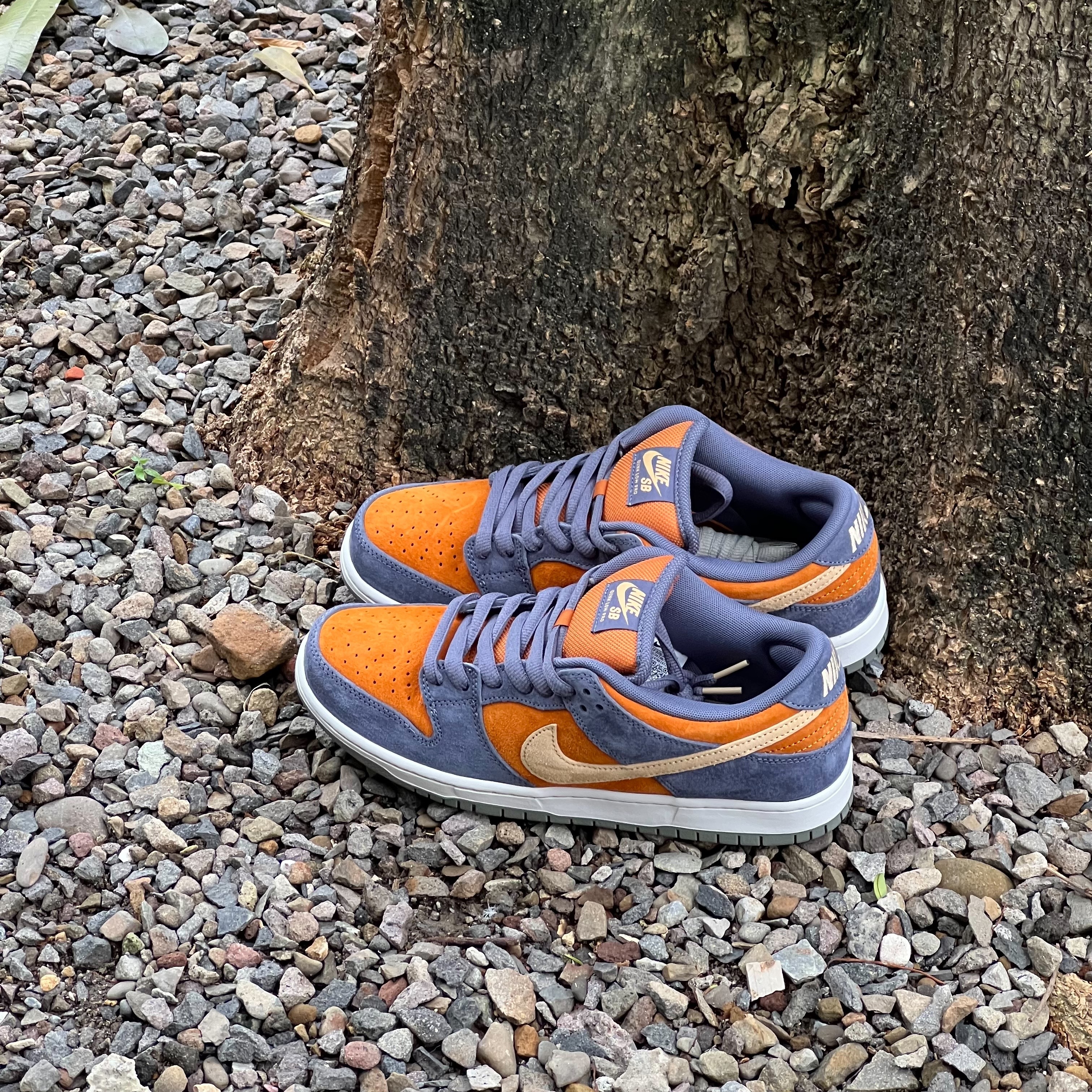 Nike SB Dunk Low Pro 灰藍橘 麂皮 男鞋 HF3063-002