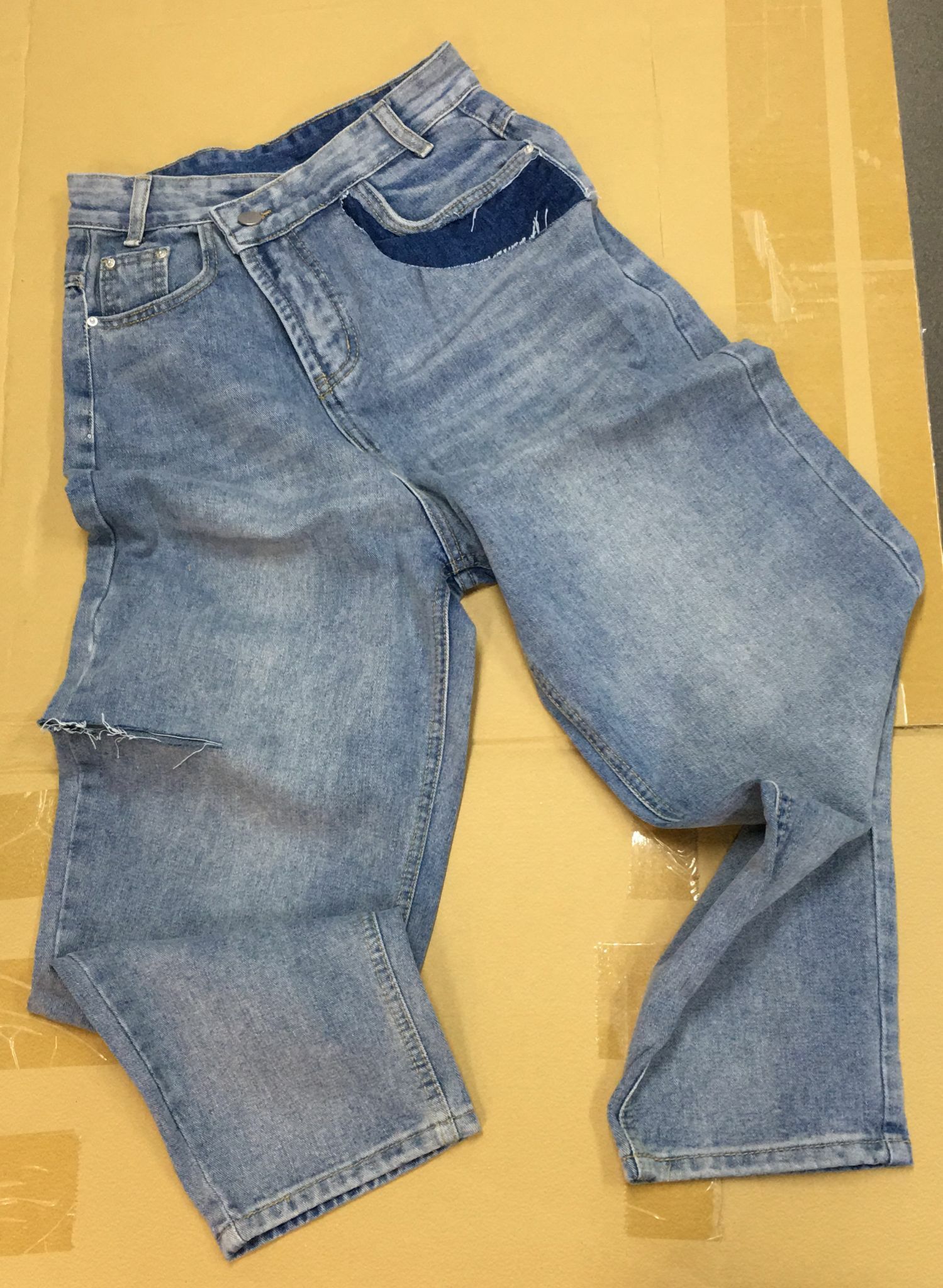 現貨KR 斜拉鏈牛仔褲（此為清貨價貨品不設退換）(K10 F57)