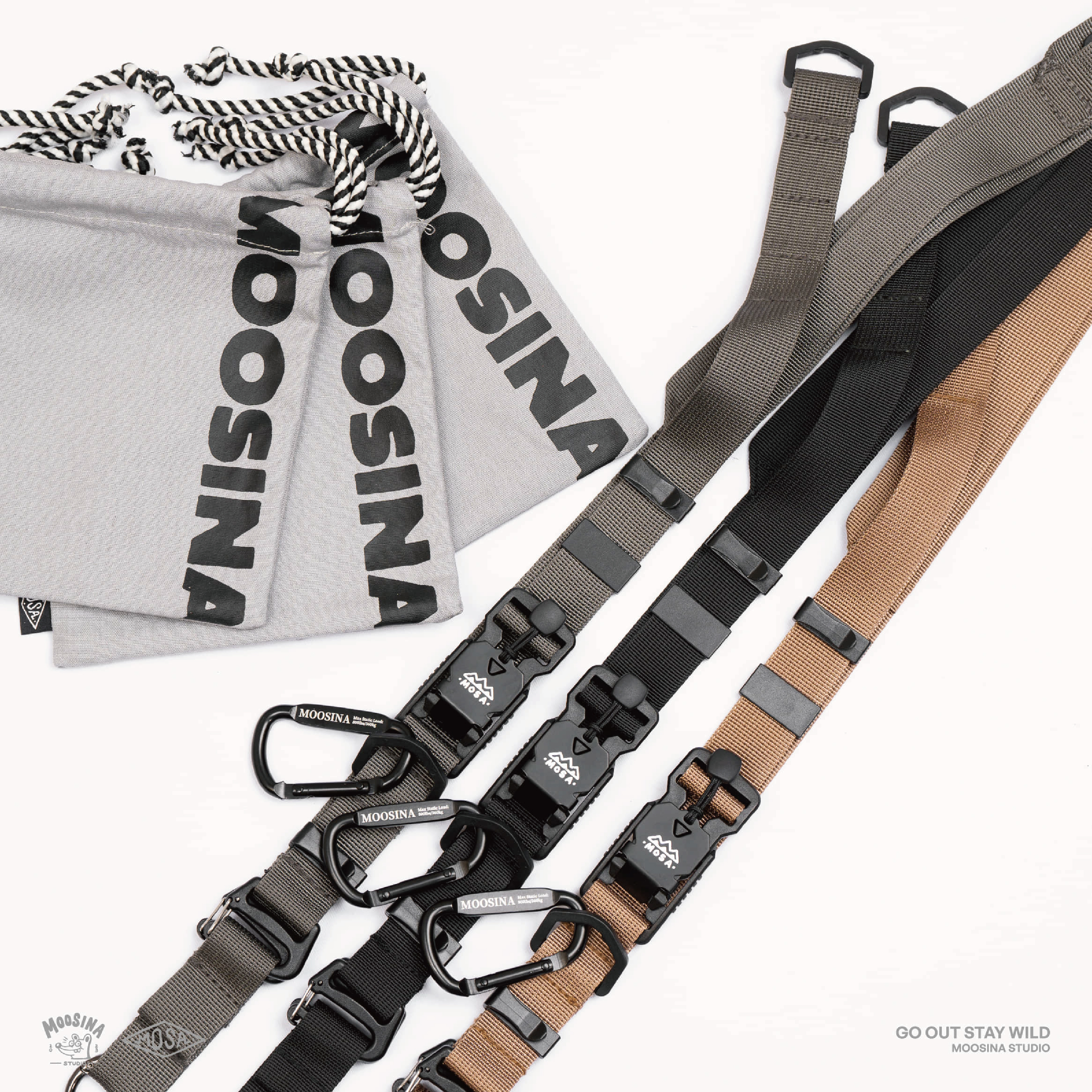 Moosina 多用途手機掛繩加寬背帶（附手機掛片)