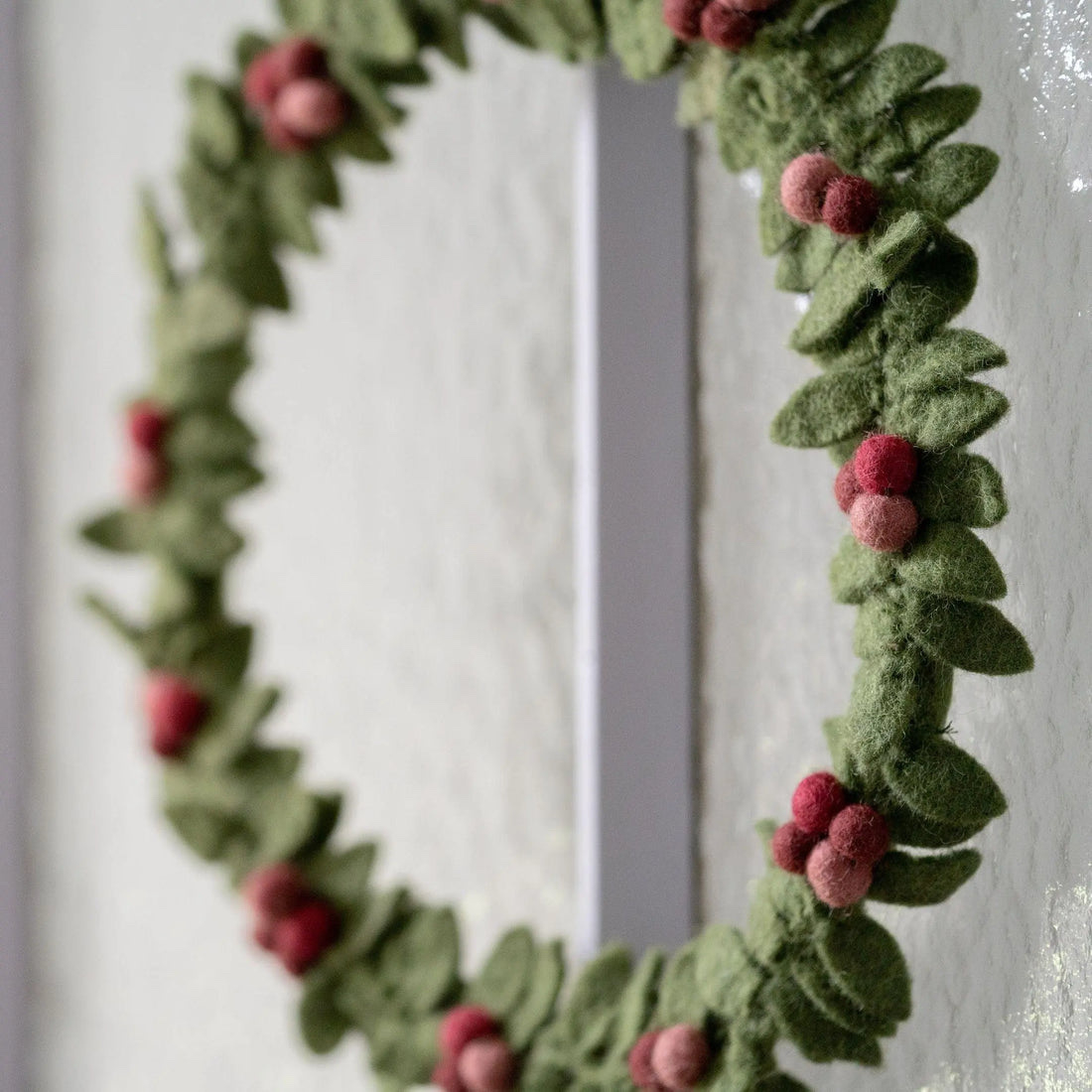 門花環冬季紅色漿果