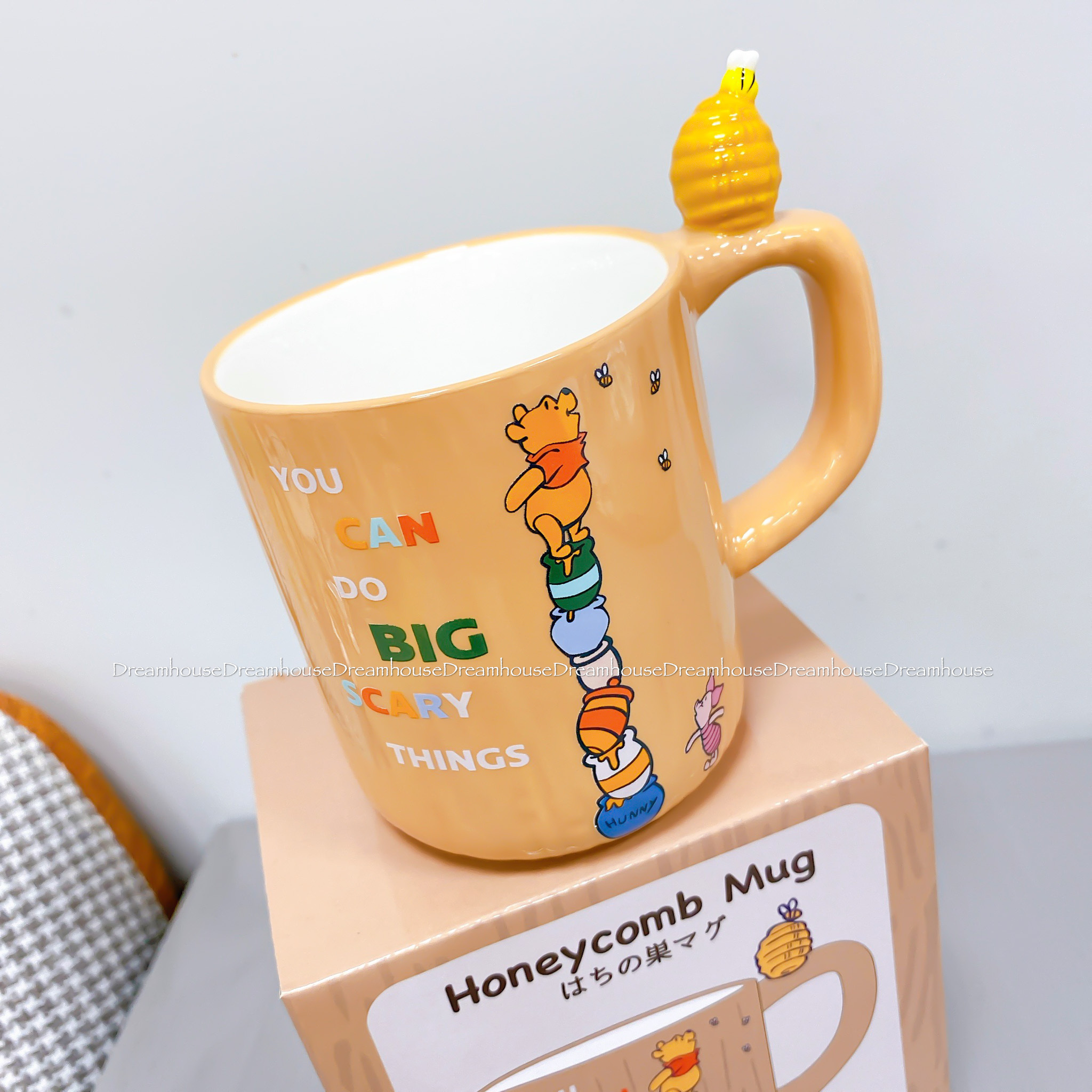 迪士尼 小熊維尼 小豬 維尼找蜂蜜 陶瓷馬克杯 杯緣子